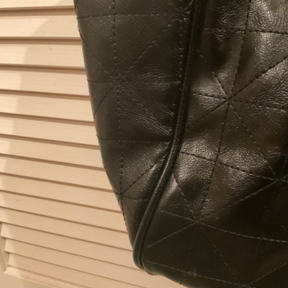 Zara Faux Leather Quilted Tote - Picture 4 of 6